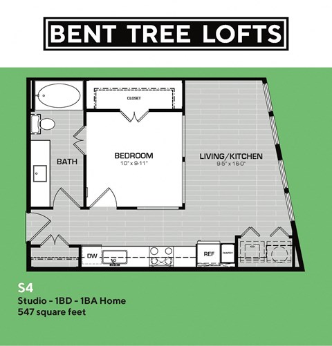 S4 Floorplan Bent Tree Lofts